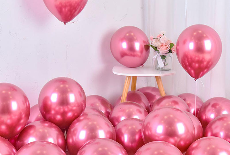 12-Zoll-Metallic-Chrom-Ballon
