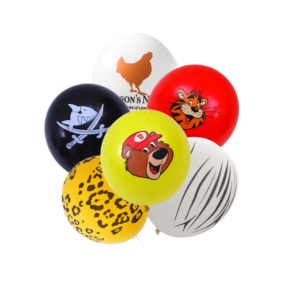 Fabrikpreiswerter aufblasbarer Luft-Helium-Logo mit individuellem Druck, personalisierter Latexballon mit aufgedrucktem Logo