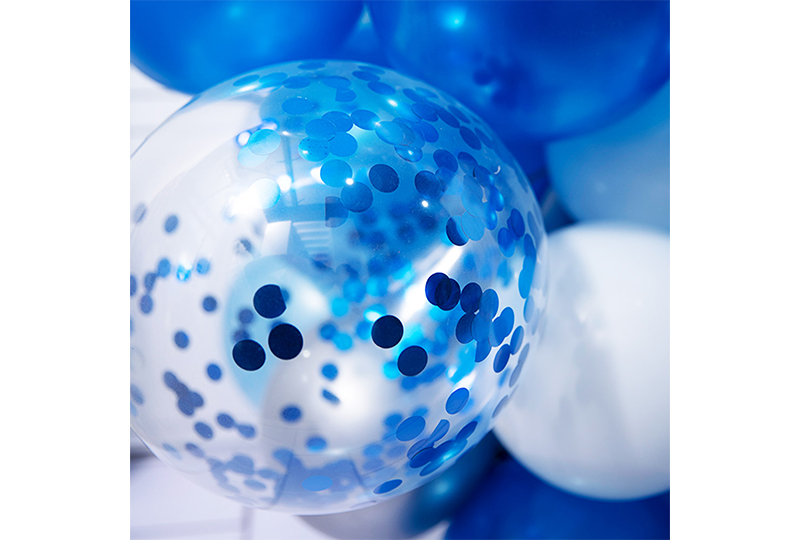 Blaues Ballongirlanden-Set
